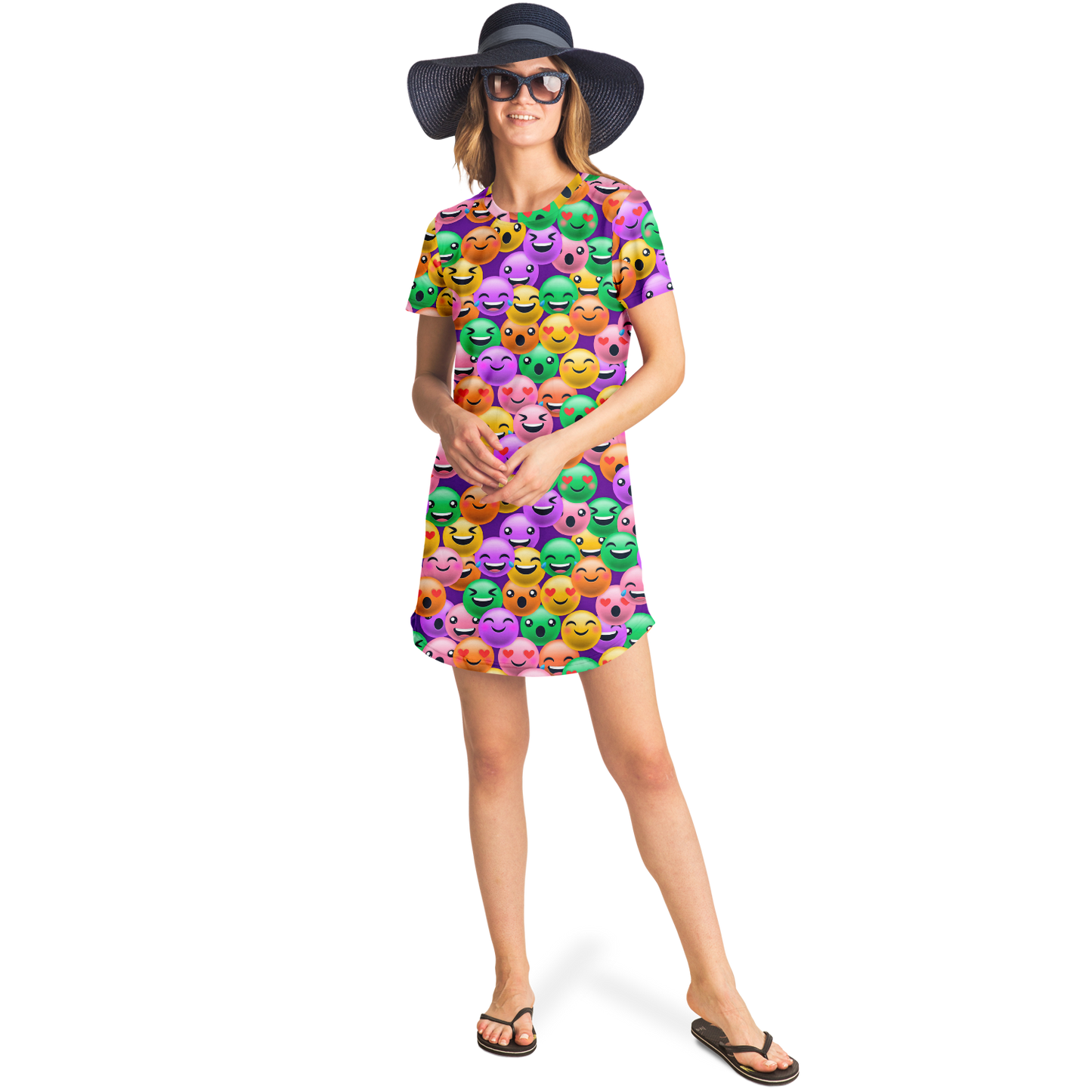 EMOJI ALL DAY T-SHIRT DRESS Taufaa