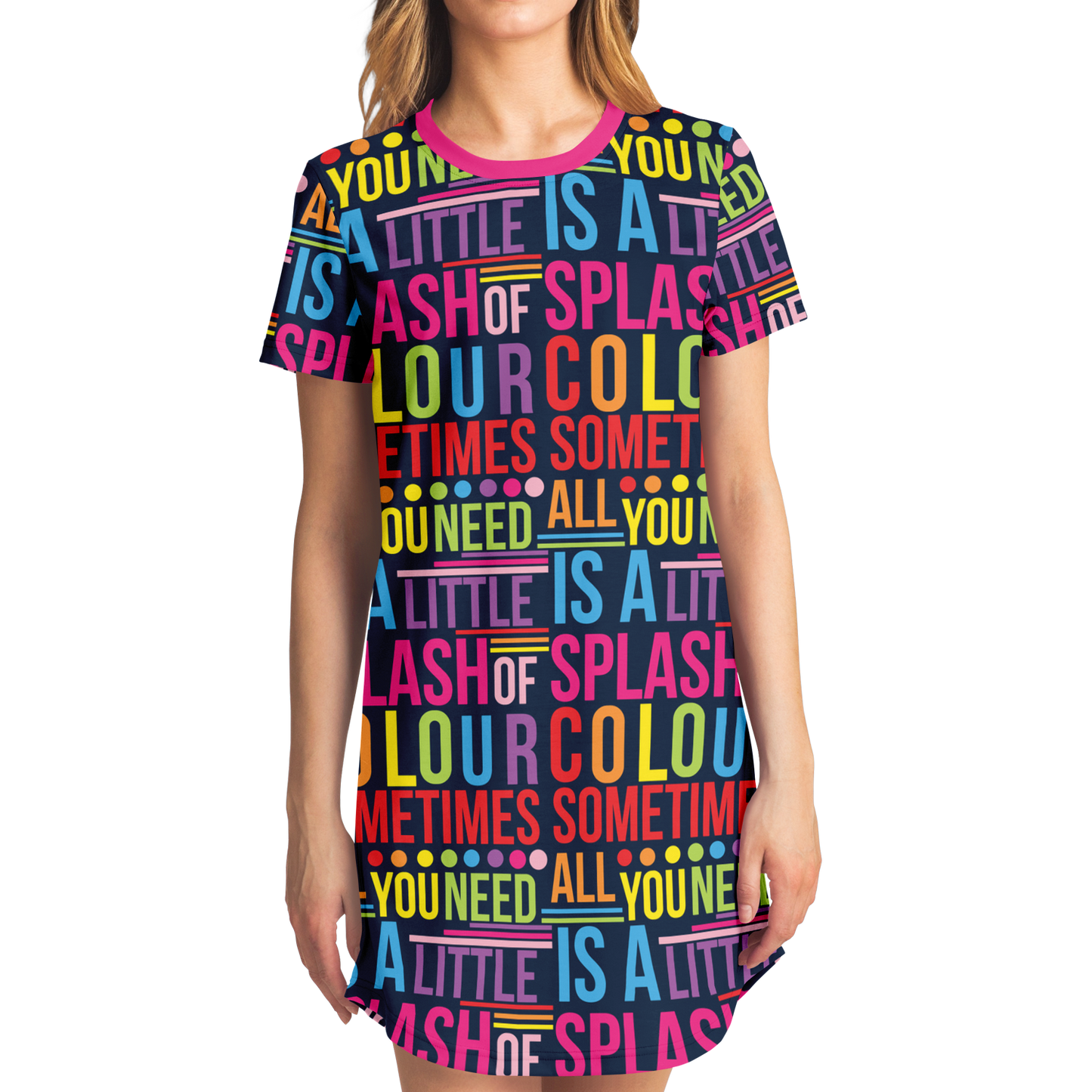 T-Shirt Dress - AOP Taufaa