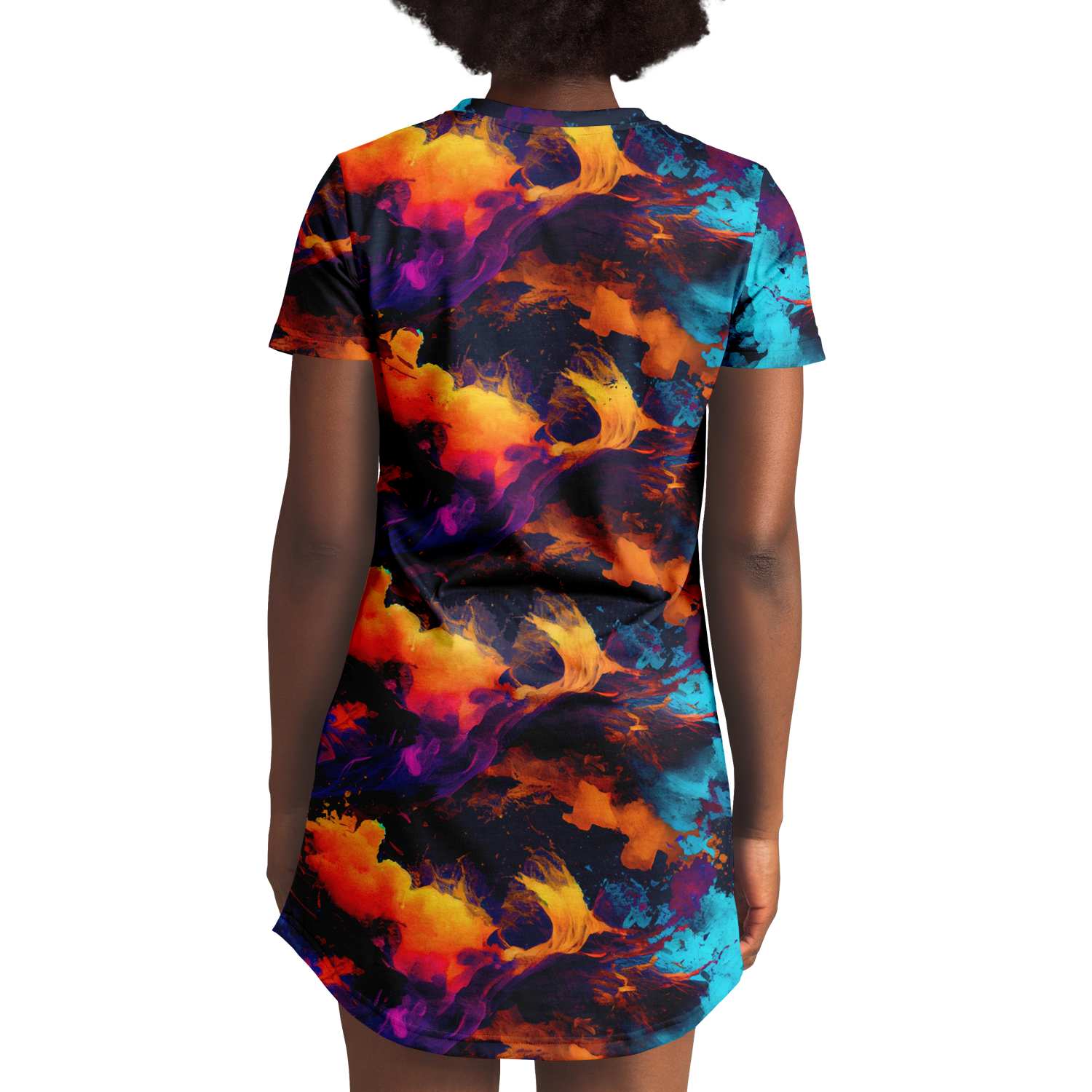 <alt.Galaxy Gaze T-Shirt Dress - Taufaa>