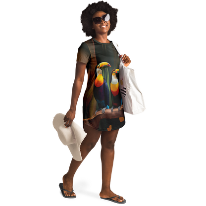 <alt.Toucan Tango T-Shirt Dress - Taufaa>