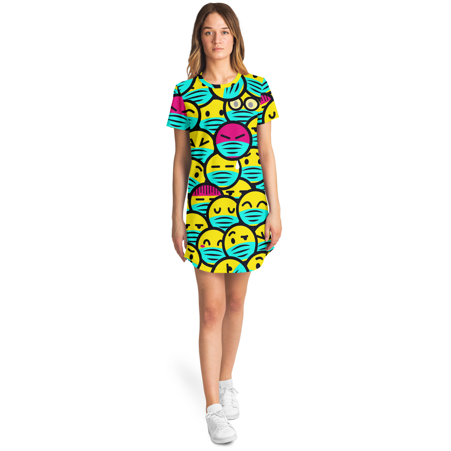 EMOJI FUSION T-SHIRT DRESS Taufaa