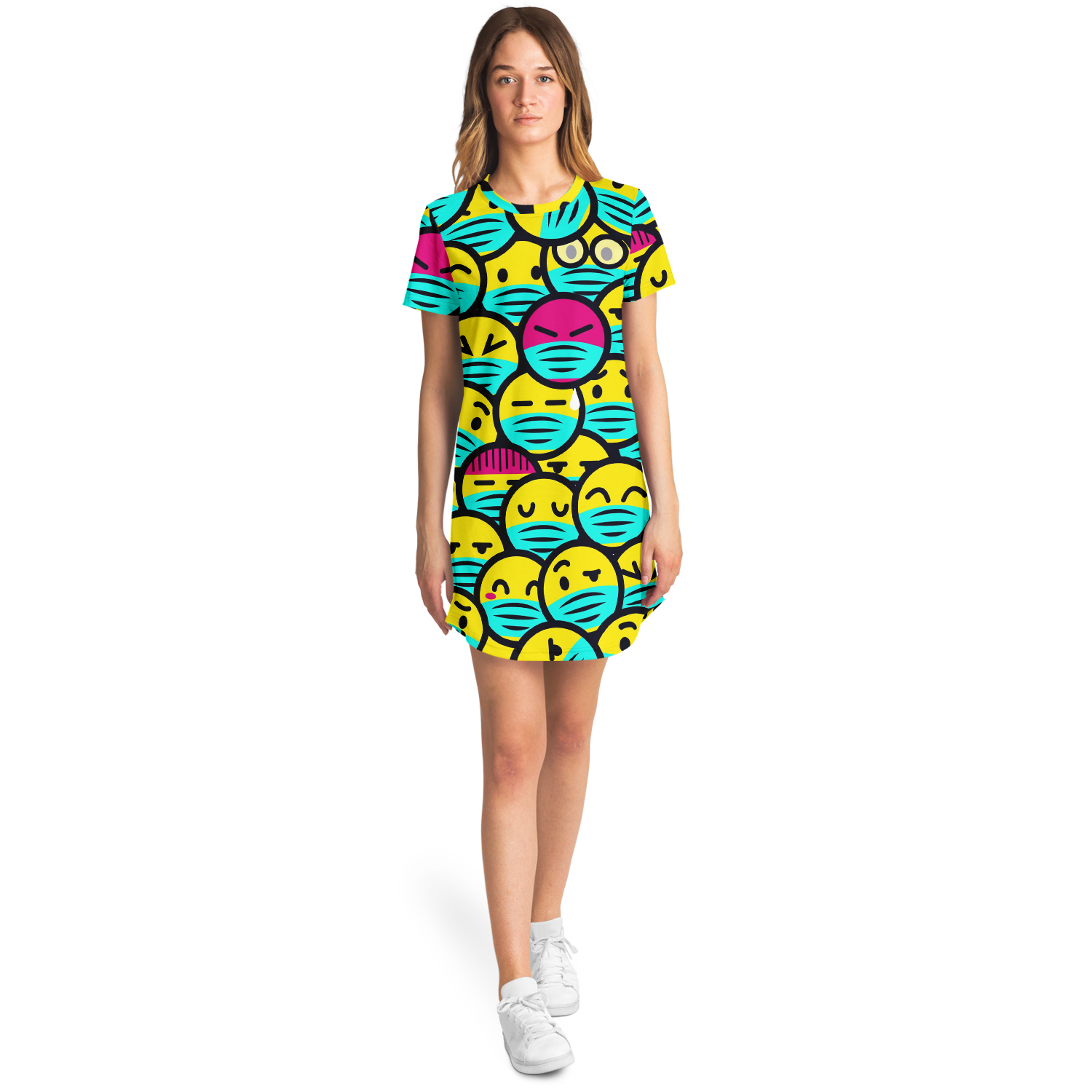 EMOJI FUSION T-SHIRT DRESS Taufaa