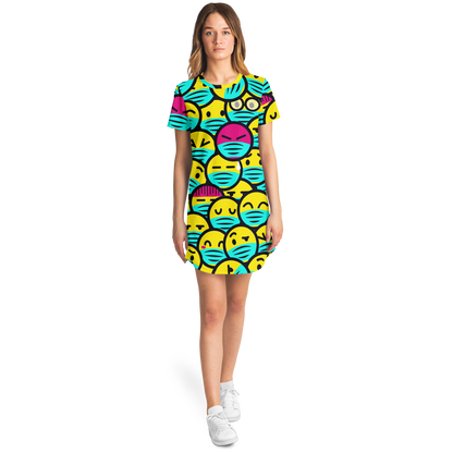 EMOJI FUSION T-SHIRT DRESS Taufaa