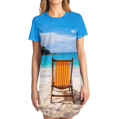 BEACHSIDE BLISS T-SHIRT DRESS