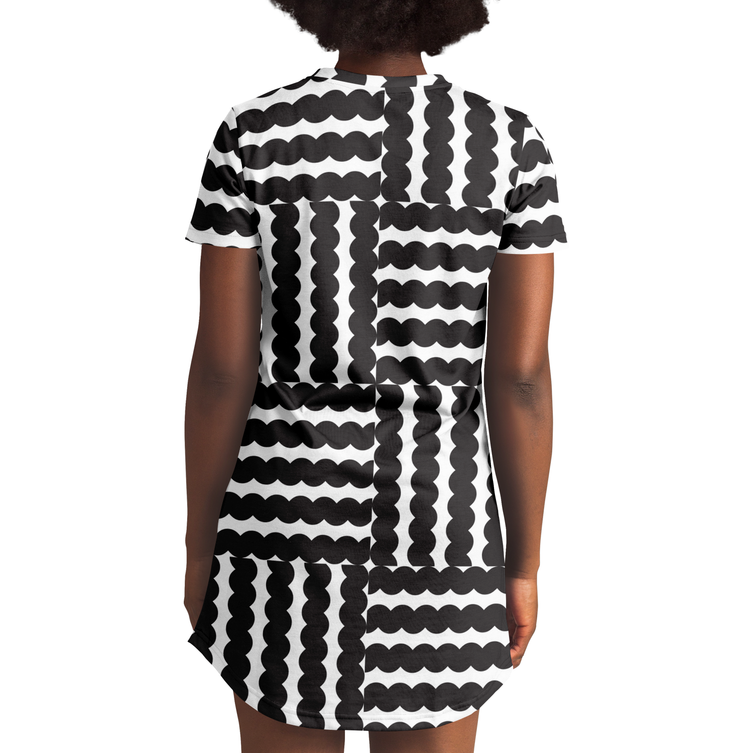 <alt.Stylish Stripes T-Shirt Dress - Taufaa>