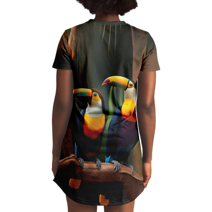 <alt.Toucan Tango T-Shirt Dress - Taufaa>