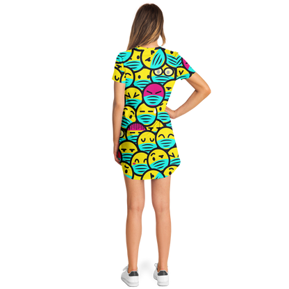 EMOJI FUSION T-SHIRT DRESS Taufaa