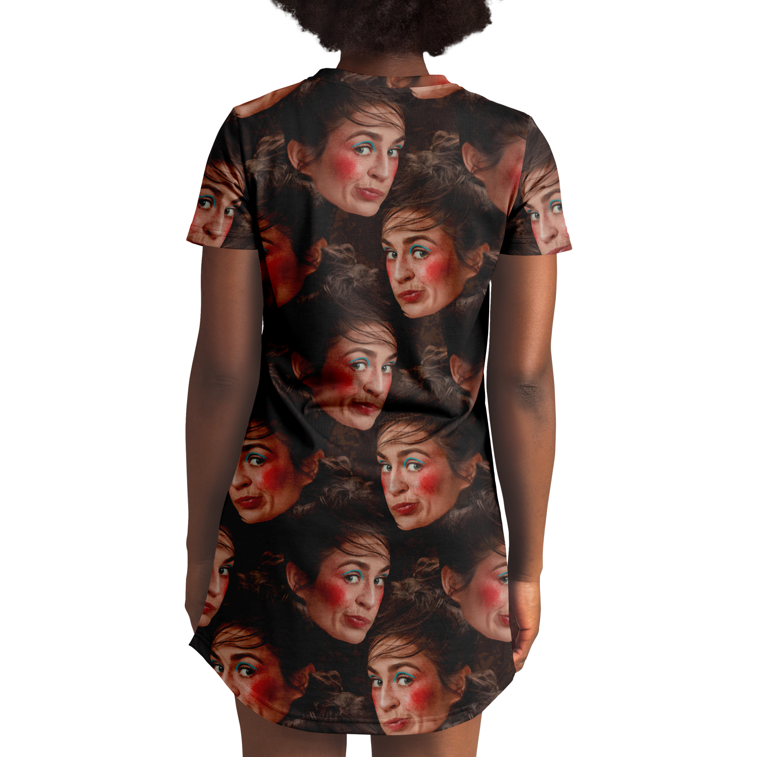 BEAUTY CUSTOM FACE T-SHIRT DRESS Taufaa