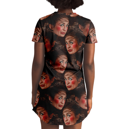 BEAUTY CUSTOM FACE T-SHIRT DRESS Taufaa