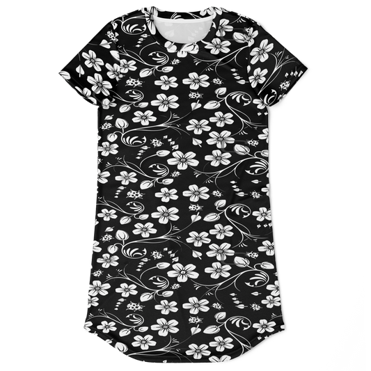 WHITE FLORAL PRINT,
BLACK AND WHITE PRINT,
floral print dress