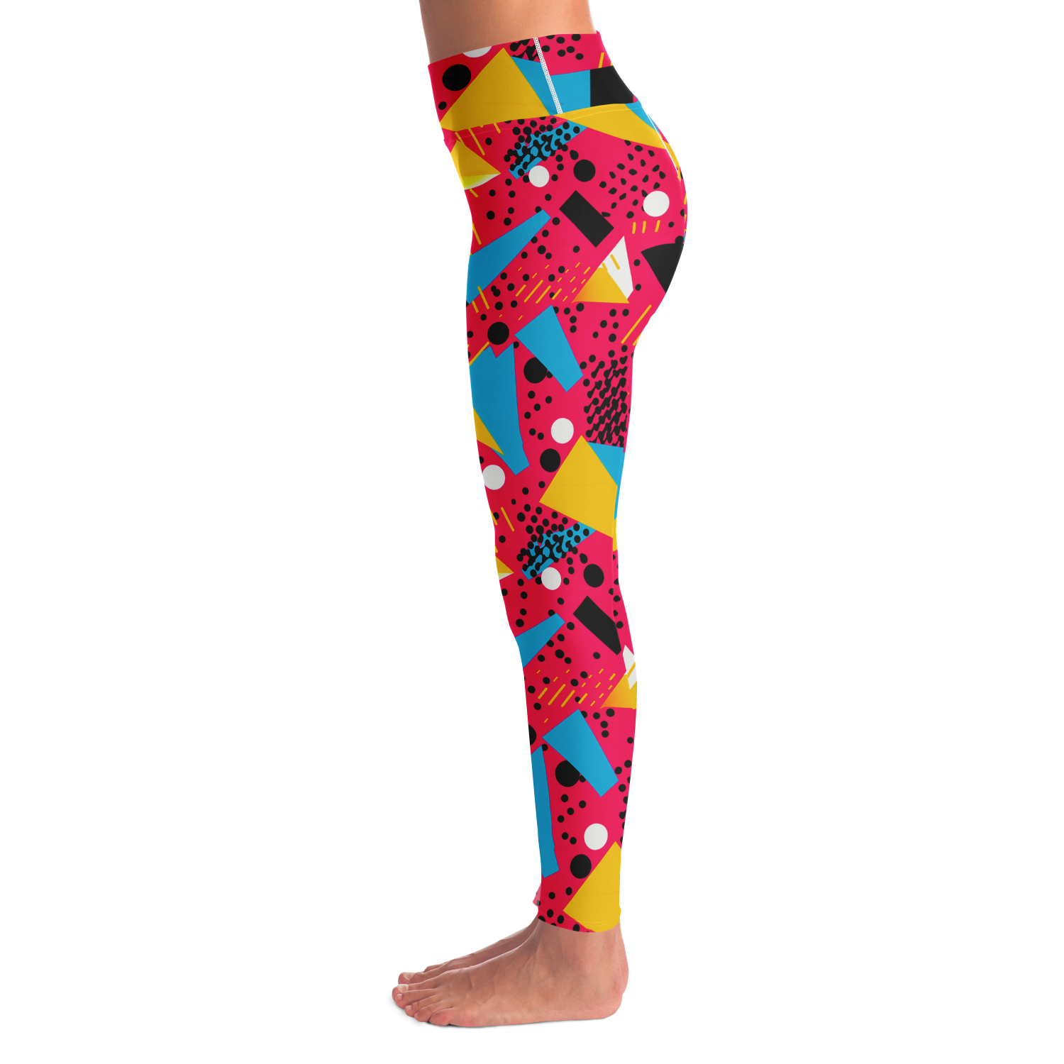  Patterns Play Leggings – Left side profile highlighting intricate detail in pattern layout