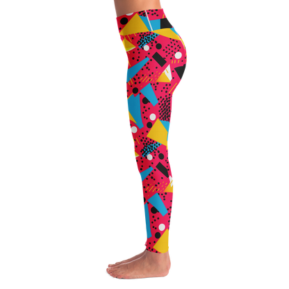  Patterns Play Leggings – Left side profile highlighting intricate detail in pattern layout