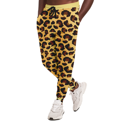Men’s Zebra Print Joggers – Model in motion displaying fit and graphic flow of stripes